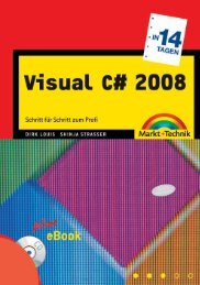 Visual C# 2008 in 21 Tagen  - *ISBN 978-3 ...