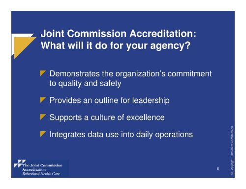 What is Accreditation? - Joint Commission