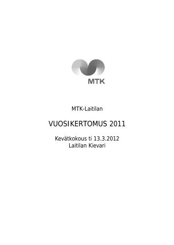 toimintakertomus 2011 b - MTK