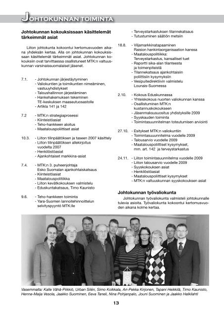 Toimintakertomus 2008 [pdf, 5,7 mt] - MTK