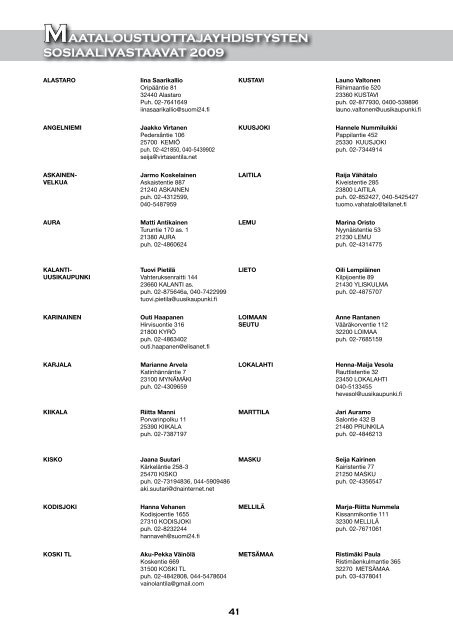 Toimintakertomus 2008 [pdf, 5,7 mt] - MTK