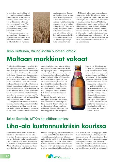 JÃ¤senlehti 2011 [pdf, 4,8 mt] - MTK