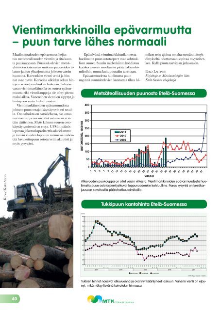 JÃ¤senlehti 2011 [pdf, 4,8 mt] - MTK