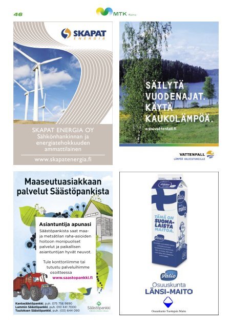 JÃ¤senlehti 2009 [pdf, 7,3 mt] - MTK