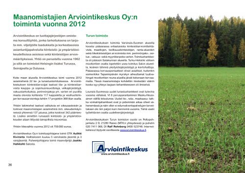 Toimintakertomus 2012 [pdf, 4,8 mt] - MTK