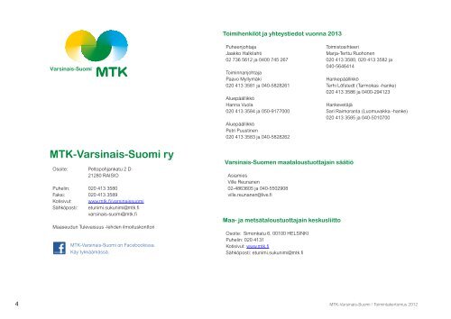 Toimintakertomus 2012 [pdf, 4,8 mt] - MTK