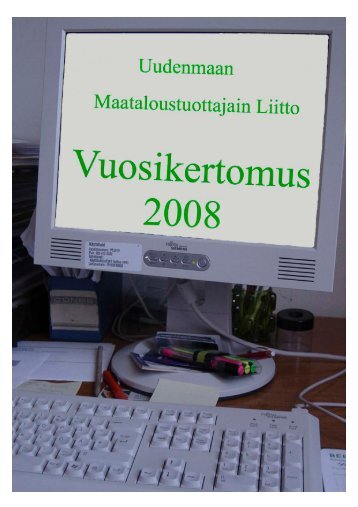 uudenmaan maataloustuottajain liitto 2008 - MTK