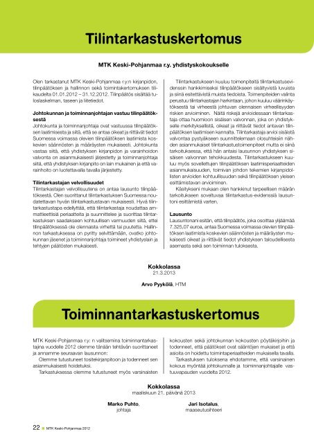 Toimintakertomus 2012.pdf - MTK