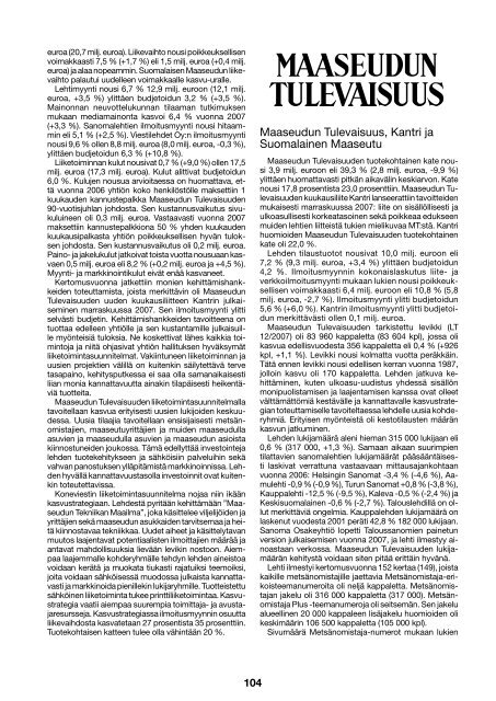 Vuosikertomus 2007 [pdf, 3,2 mt] - MTK