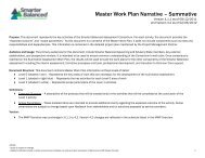 Master Work Plan Narrative - Smarter Balanced Assessment ...