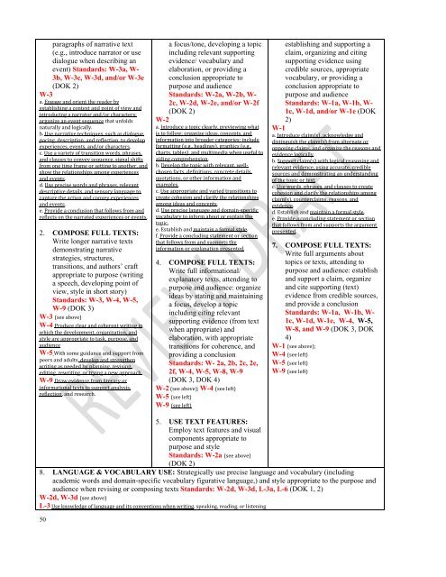 Content Specifications for the Summative Assessment of the ...