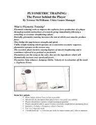 PLYOMETRIC TRAINING: The Power behind the Player - Ulster GAA