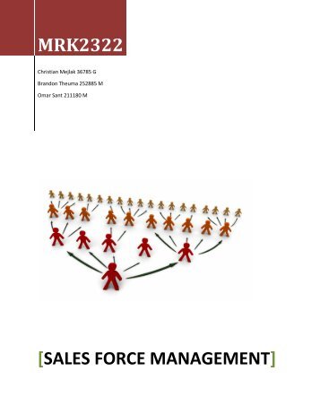 MRK2322 [SALES FORCE MANAGEMENT]