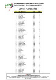 lista de participantes