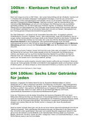 Berichte auf der DUV-Homepage - ultrakoch.org