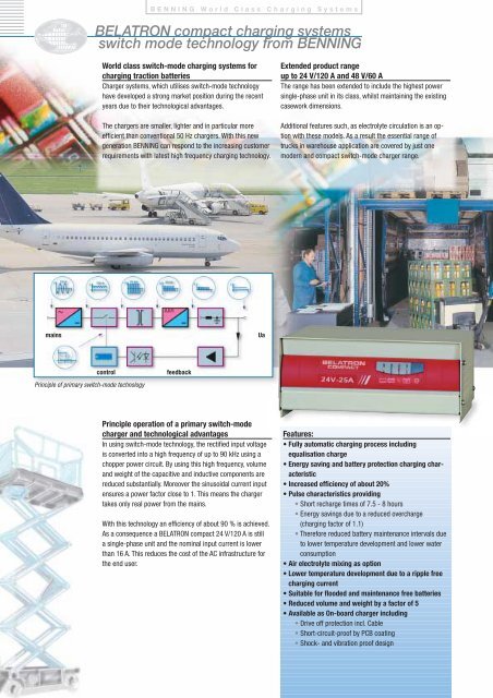 BELATRON compact charging systems switch mode technology ...