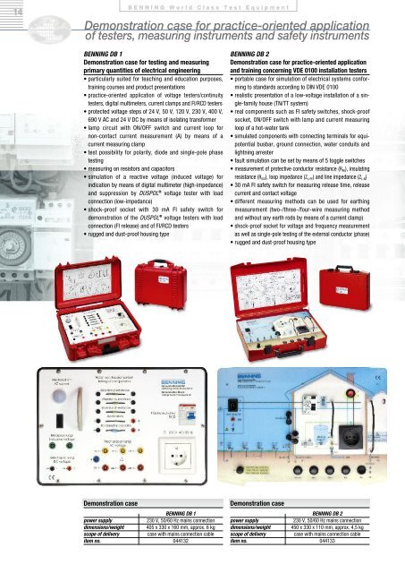 Testing, Measuring and Safety Instruments