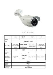 Bullet IP Camera 1080P 9P006 CMOS sensor 1/2.5 0.5lux ... - Ultrative