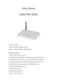 Data Sheet GSM FWT-8848 - Ultrative