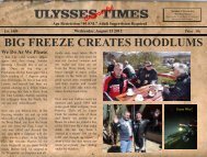 BIG FREEZE CREATES HOODLUMS - Ulysses SA