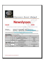 Newslysses 412 - Ulysses SA