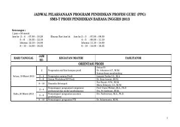 sm3-t prodi pendidikan bahasa inggris 2013