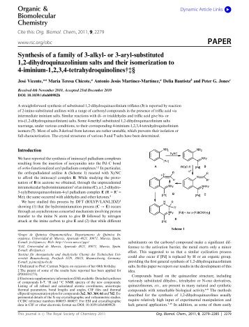 PAPER Synthesis of a family of 3-alkyl- or 3-aryl-substituted 1,2 ...