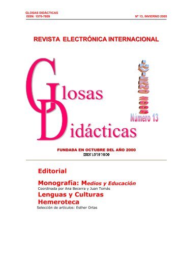 descarga del nÃºmero 13 de glosas didÃ¡cticas completo