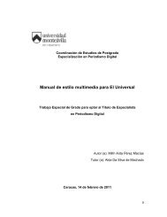 Manual de estilo multimedia para El Universal - Universidad ...