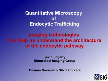 Quantitative Microscopy of Endocytic Trafficking Imaging ...