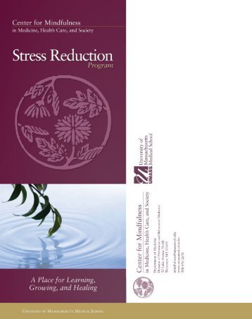 Stress Reduction Program Brochure (PDF) - the University of ...