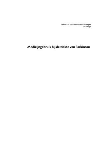 Brochure: Medicijngebruik bij de ziekte van Parkinson - Umcg