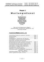 Mappe 1 W artungsdienst - Format Software GmbH
