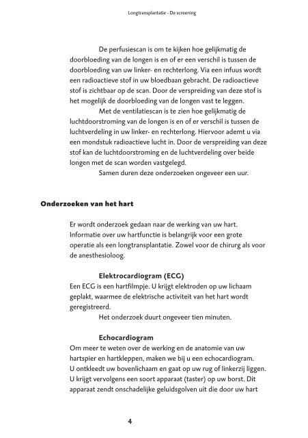 Brochure Longtransplantatie: de screening - Umcg