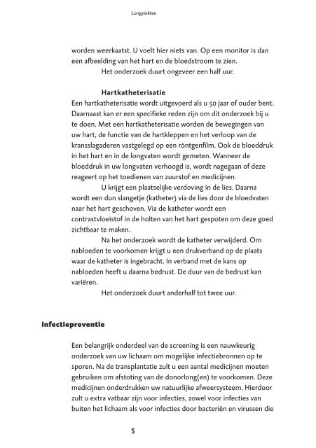 Brochure Longtransplantatie: de screening - Umcg