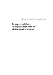 Groepsrevalidatie voor patiÃ«nten met de ziekte van Parkinson - Umcg