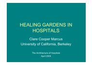 HEALING GARDENS IN HOSPITALS - Umcg