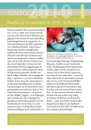 Nieuwsbrief tentoonstellingen - UMC St Radboud