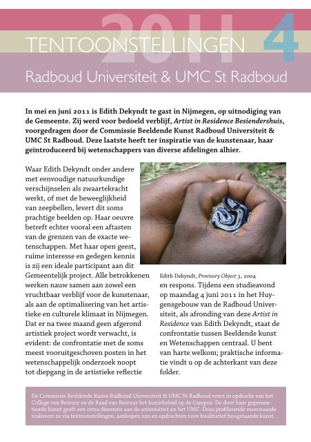 Tentoonstellingen 2011, 4 - UMC St Radboud