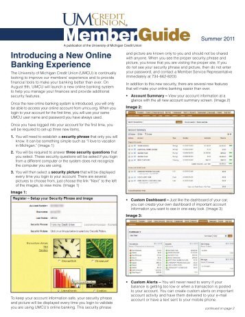 Summer 2011 - University of Michigan Credit Union
