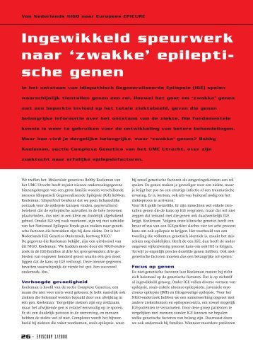 Artikel Episcoop - UMC Utrecht