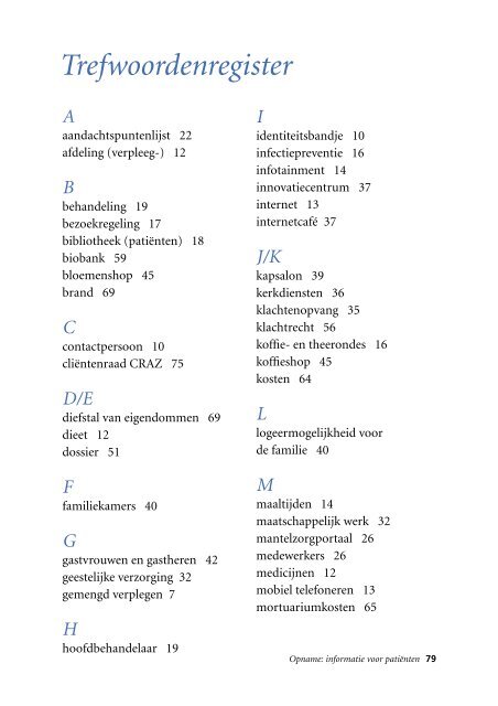 Download hier de folder 'Opname'. - UMC Utrecht