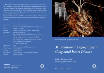 3D Rotational Angiography in Congenital Heart ... - UMC Utrecht