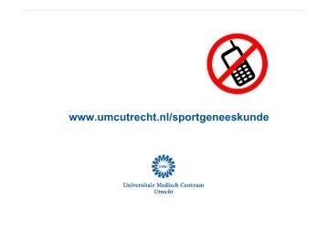 I. van de Port & K. Valkenet - UMC Utrecht