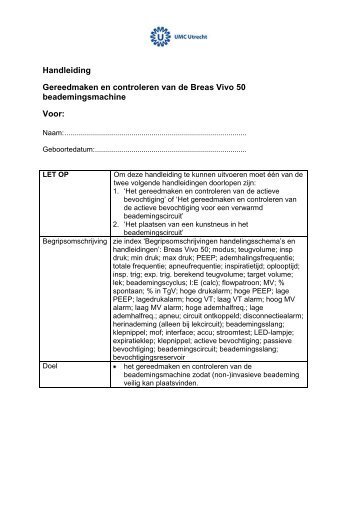 Gereedmaken en controleren BreasVivo50.pdf - UMC Utrecht