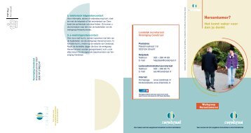 Folder hersentumor (Vereniging Cerebraal) - Kanker.nl