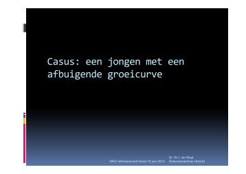 Casus: een jongen met een afbuigende groeicurve - UMC Utrecht