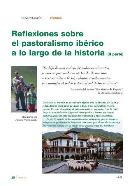 Reflexiones sobre el pastoralismo ibérico a lo largo de la historia (2 Parte)