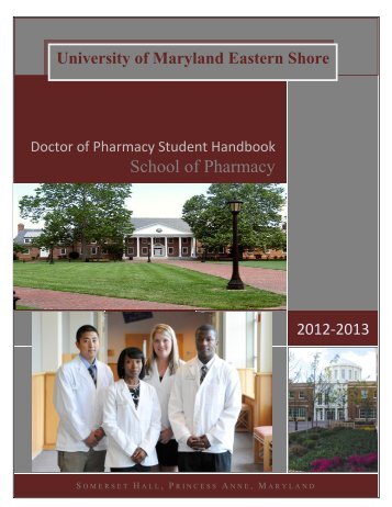 School of Pharmacy - University of Maryland Eastern Shore