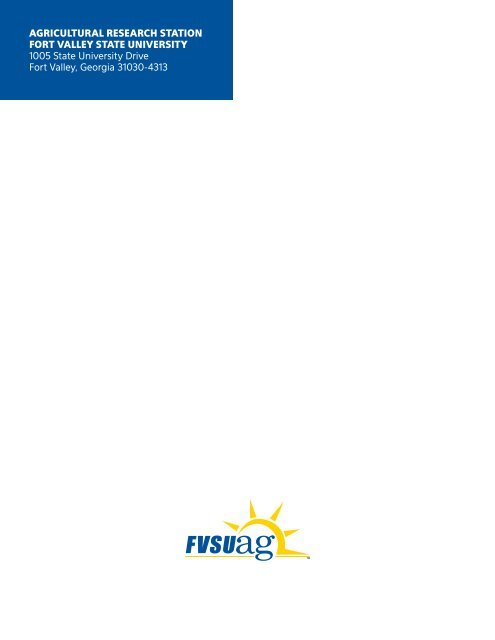 FVSU Research Report 2012 - Fort Valley State University